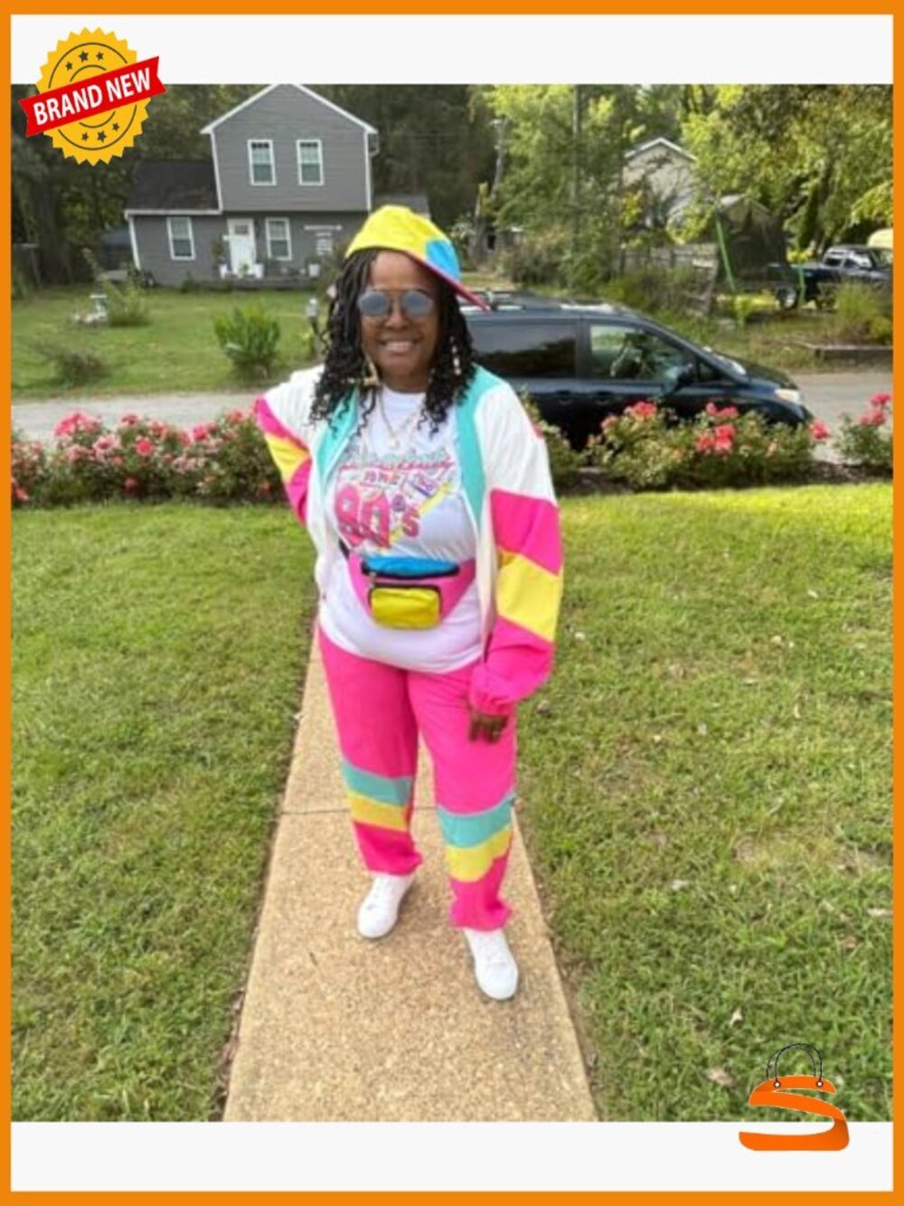 Colorblock 2 Piece Windbreaker Jacket Tracksuit Set - Picture 2 of 7